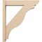 Ekena Millwork 6-in W x 30-in D x 34-in H Funston Slat Rough Cedar Woodgrain TimberThane Outlooker, Primed Tan OUTUR060X30X34FST24RCPR - alternate 2